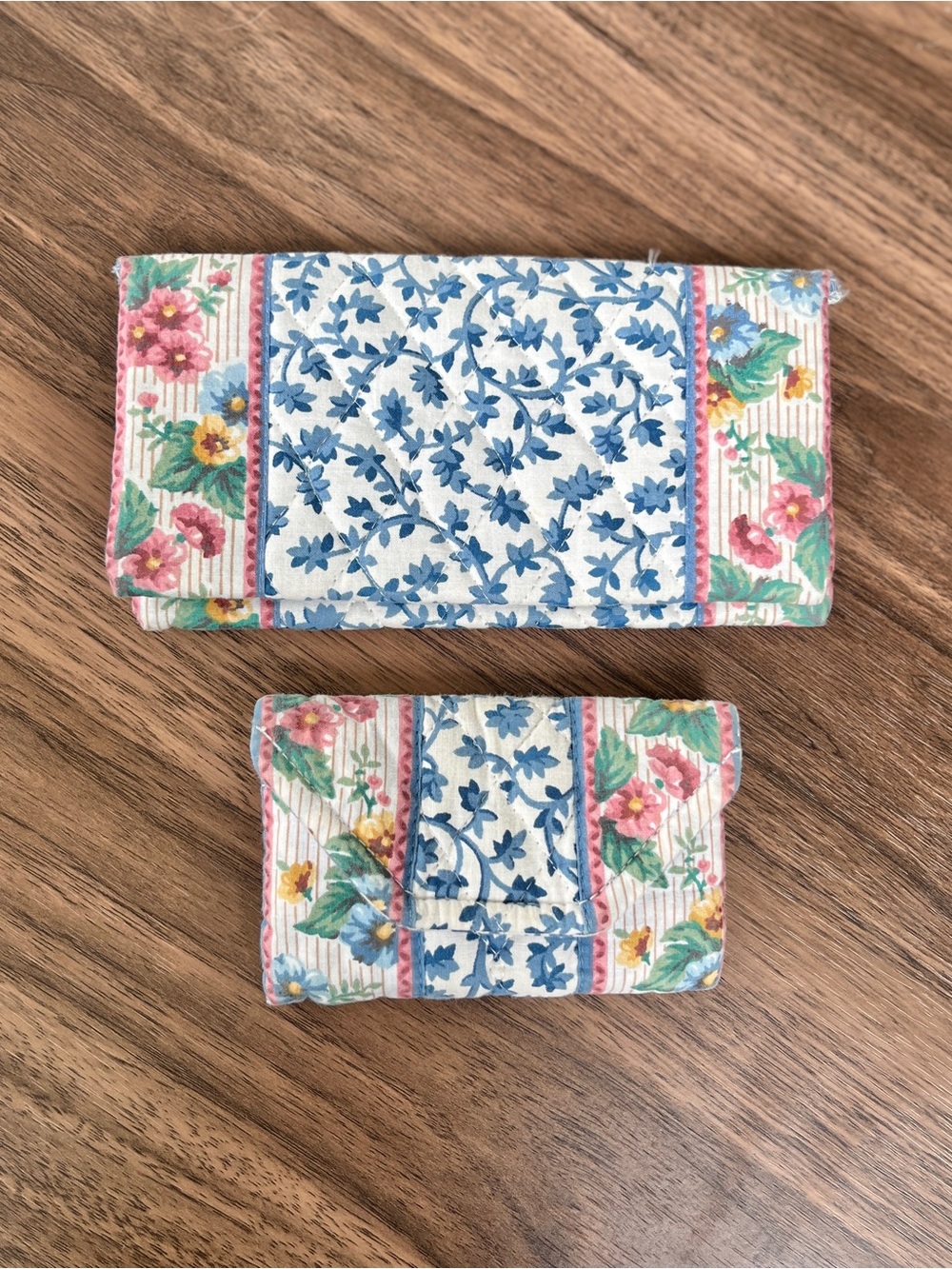 Vera Bradley Delft Blue Mini Velcro Wallet and Checkbook Cover